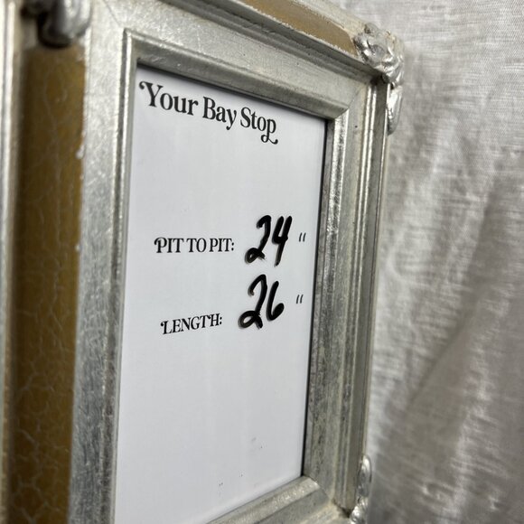 Talbots Womens Top Size XL Embroidered White Cap Sleeves Pullover Slubbed Cotton - Picture 8 of 9